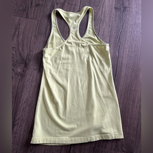 2/$40 lululemon cool racerback neon yellow tank top size 6 lulu - Picture 7 of 9